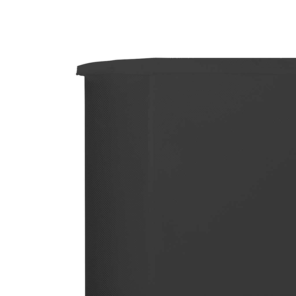 3-teiliges Windschutzgewebe 400 x 120 cm Weiß