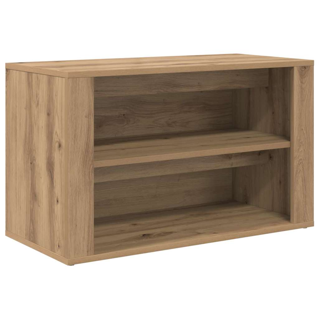 Schuhregal Weiß 75x35x45 cm Holzwerkstoff