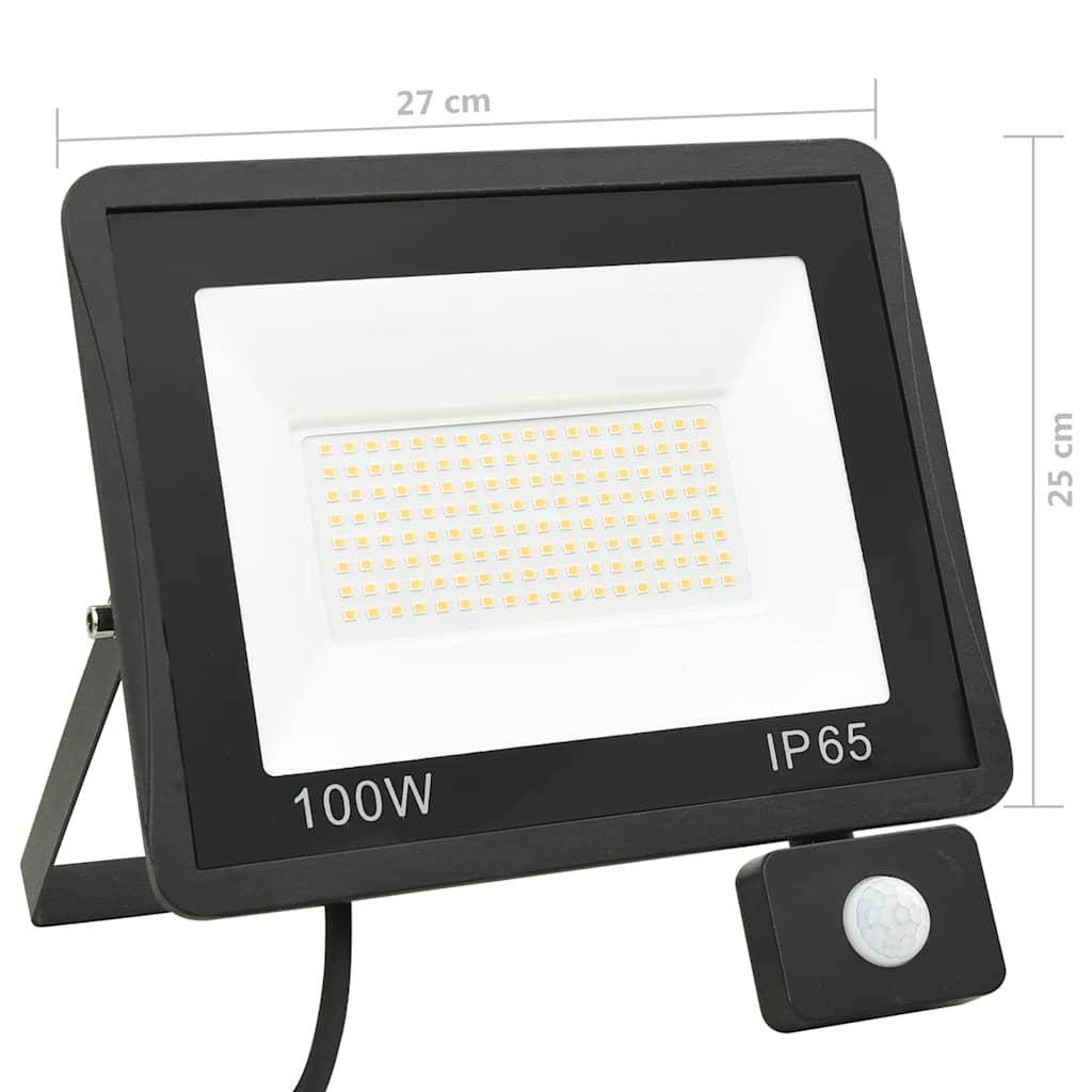 LED-Fluter mit Sensor 10W Warmweiß