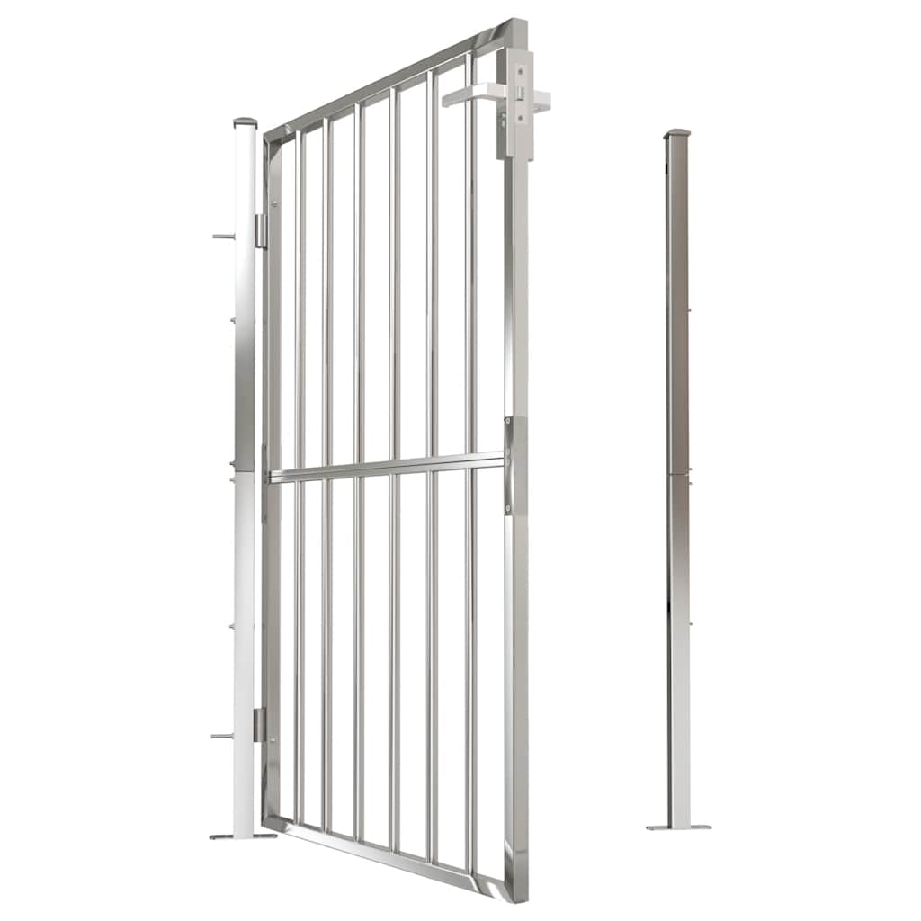 Gartentor 100 x 95 cm Edelstahl