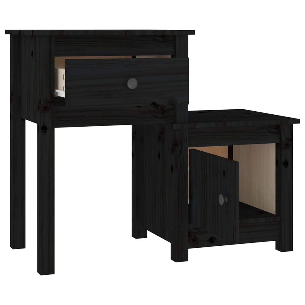 Nachttisch 79,5x38x65,5 cm Massivholz Kiefer