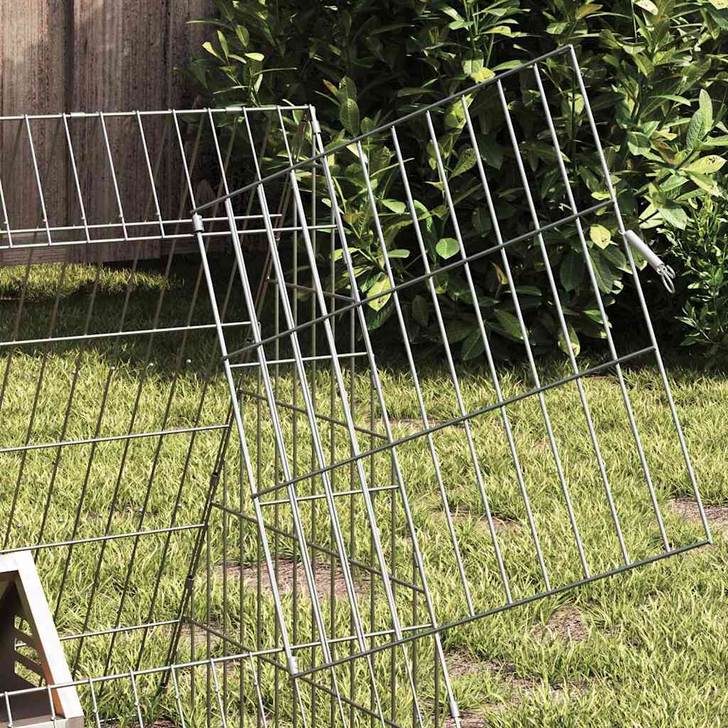 Hühnerkäfig Silber 110 x 55 x 55 cm Verzinkter Stahl