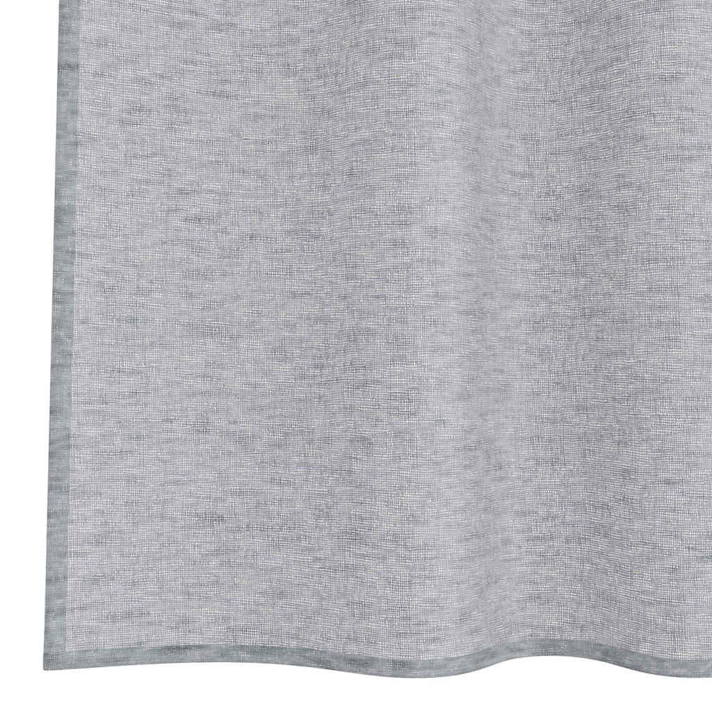 Voile-Vorhang mit Vorhängen 2 pcs Weiß 140 x 140 cm Polyester