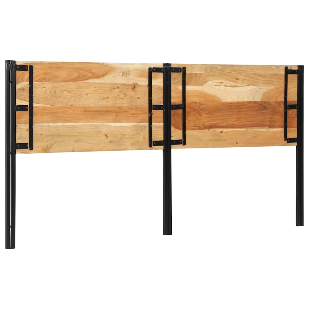 Kopfteil 100 cm Massivholz Mango und Eisen