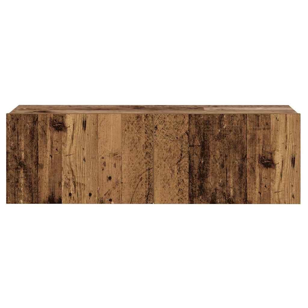 3-tlg. TV-Schrank-Set Weiß Holzwerkstoff