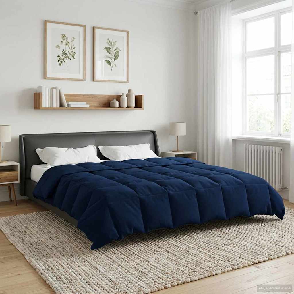 Ganzjahresbettdecke Anthrazit 135 x 200 cm Mikrofaser
