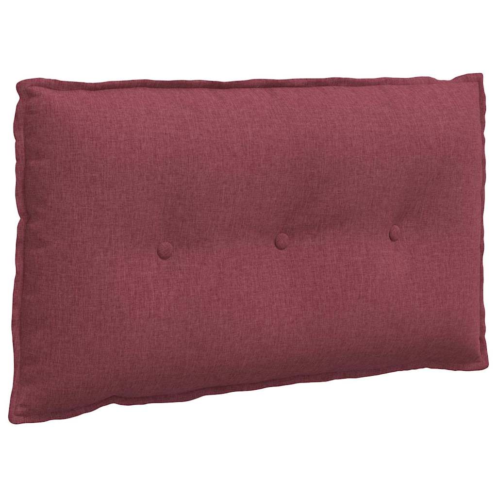 Rückenkissen Hellgrau 50 x 19 x 45 cm Stoff