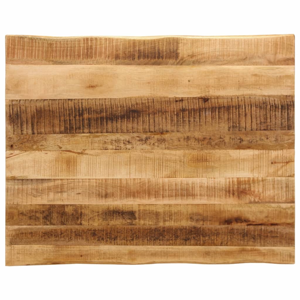 Tischplatte 40x40x2,5 cm Rechteckig Massivholz Akazie Baumkante