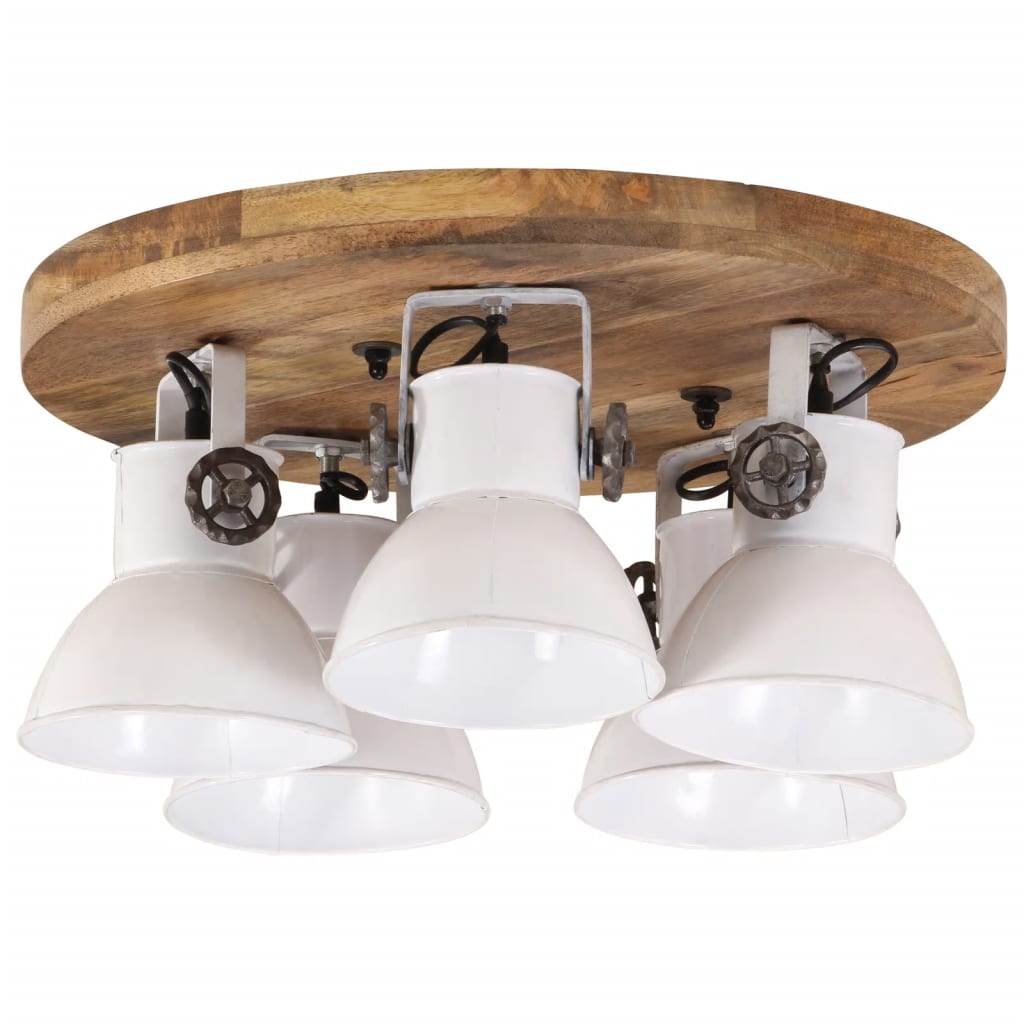 Wandlampe Industriestil Silbern 45x25 cm E27