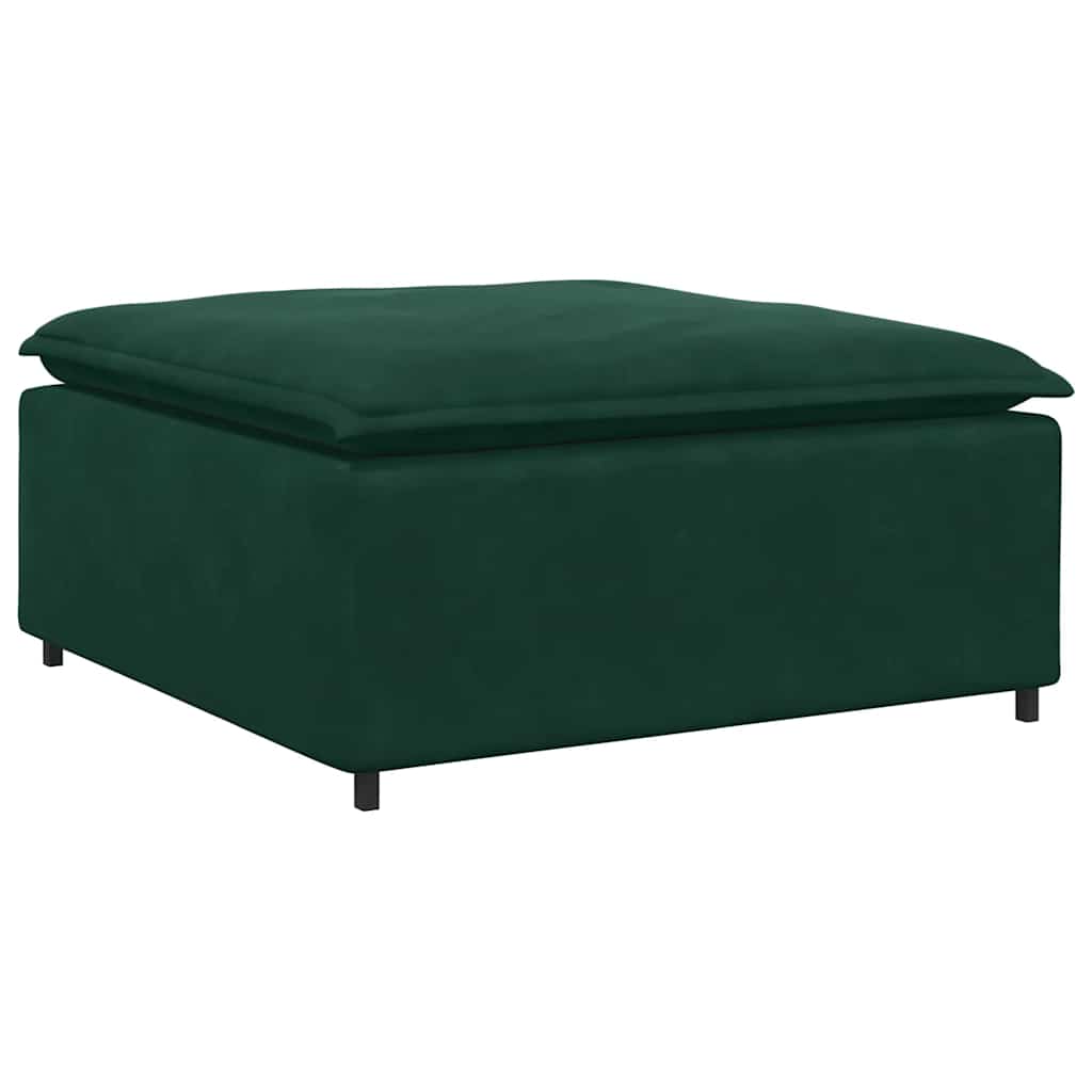 Modulares Sofa Endmodul mit Armlehne Kissen Blau 100 cm