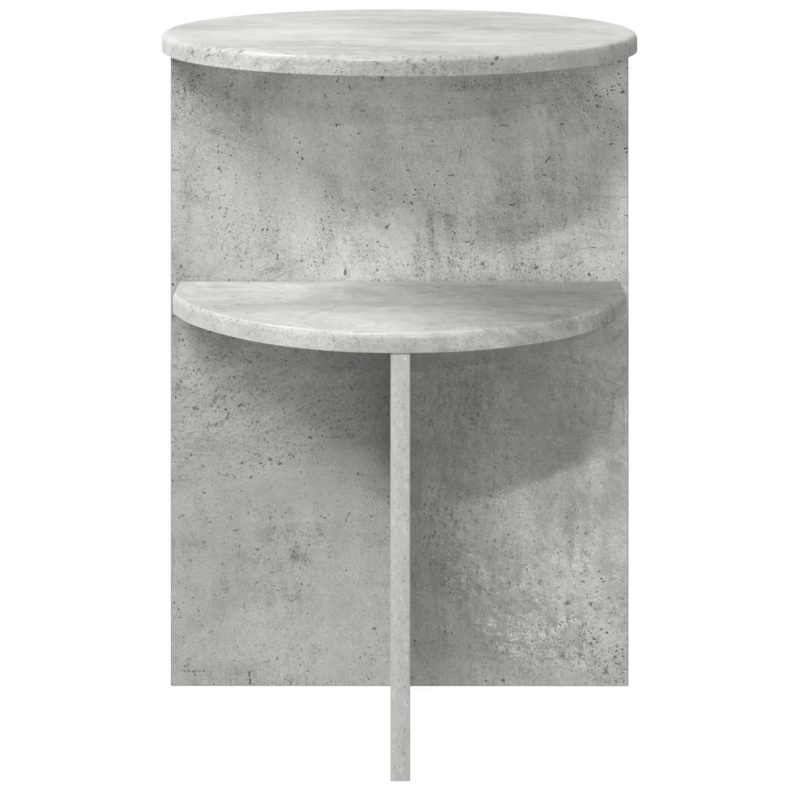 Beistelltisch mit Speicher Weiß Ø 39,5 x 55 cm Holzwerkstoff