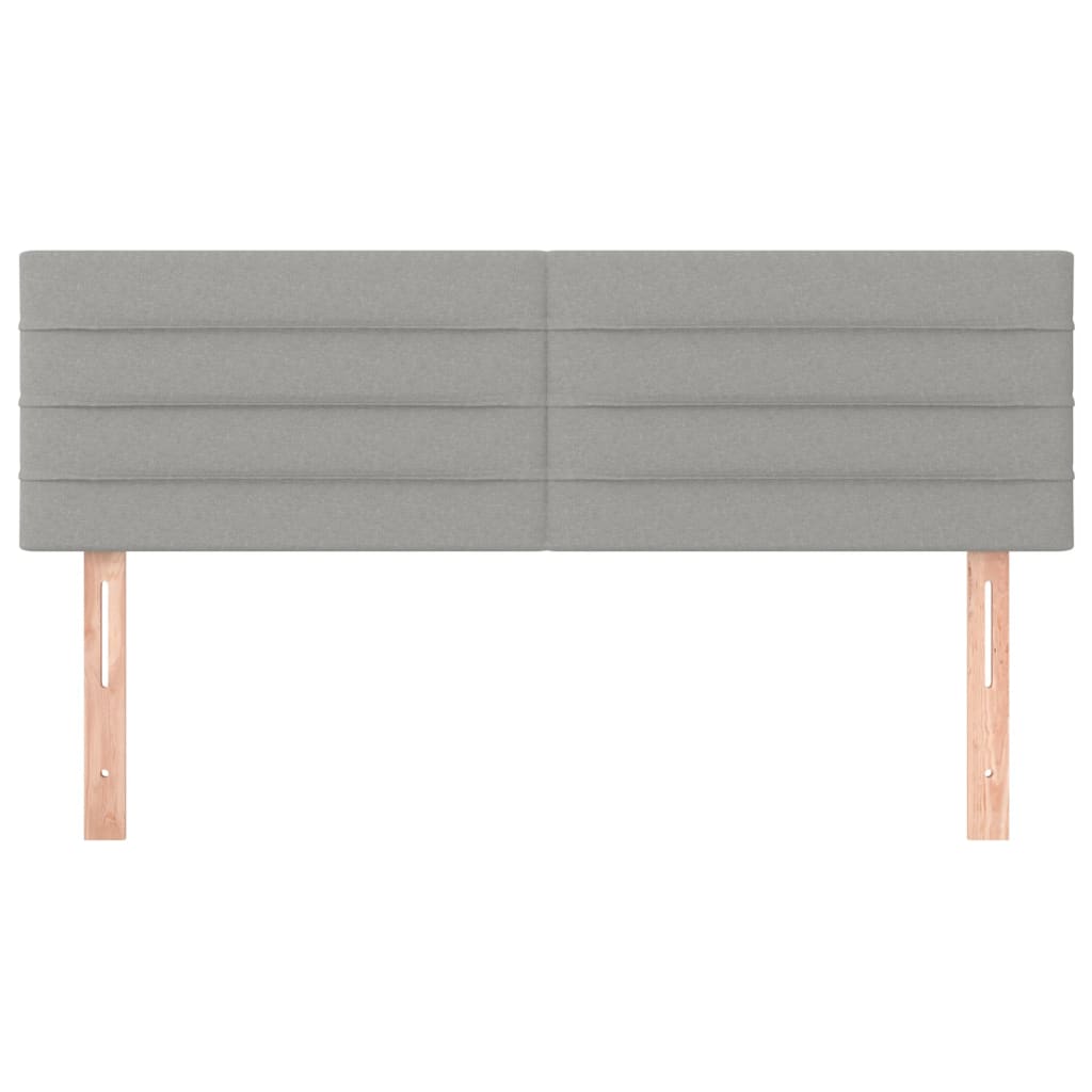 Kopfteil Hellgrau 80x5x118/128 cm Stoff