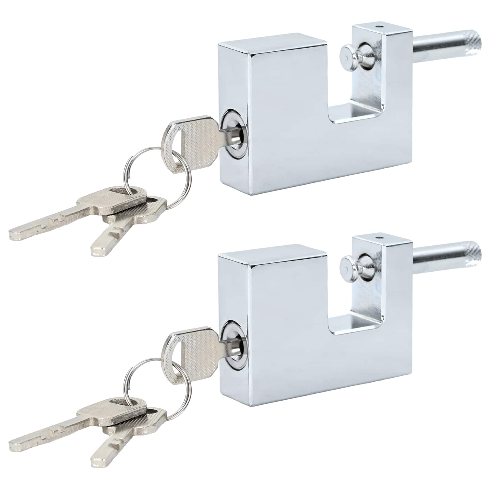 Vorhängeschloss 2 pcs Silber Stahl