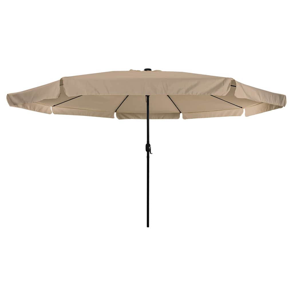 Garten-Sonnenschirm Sand und Anthrazit 395 x 395 x 245 cm
