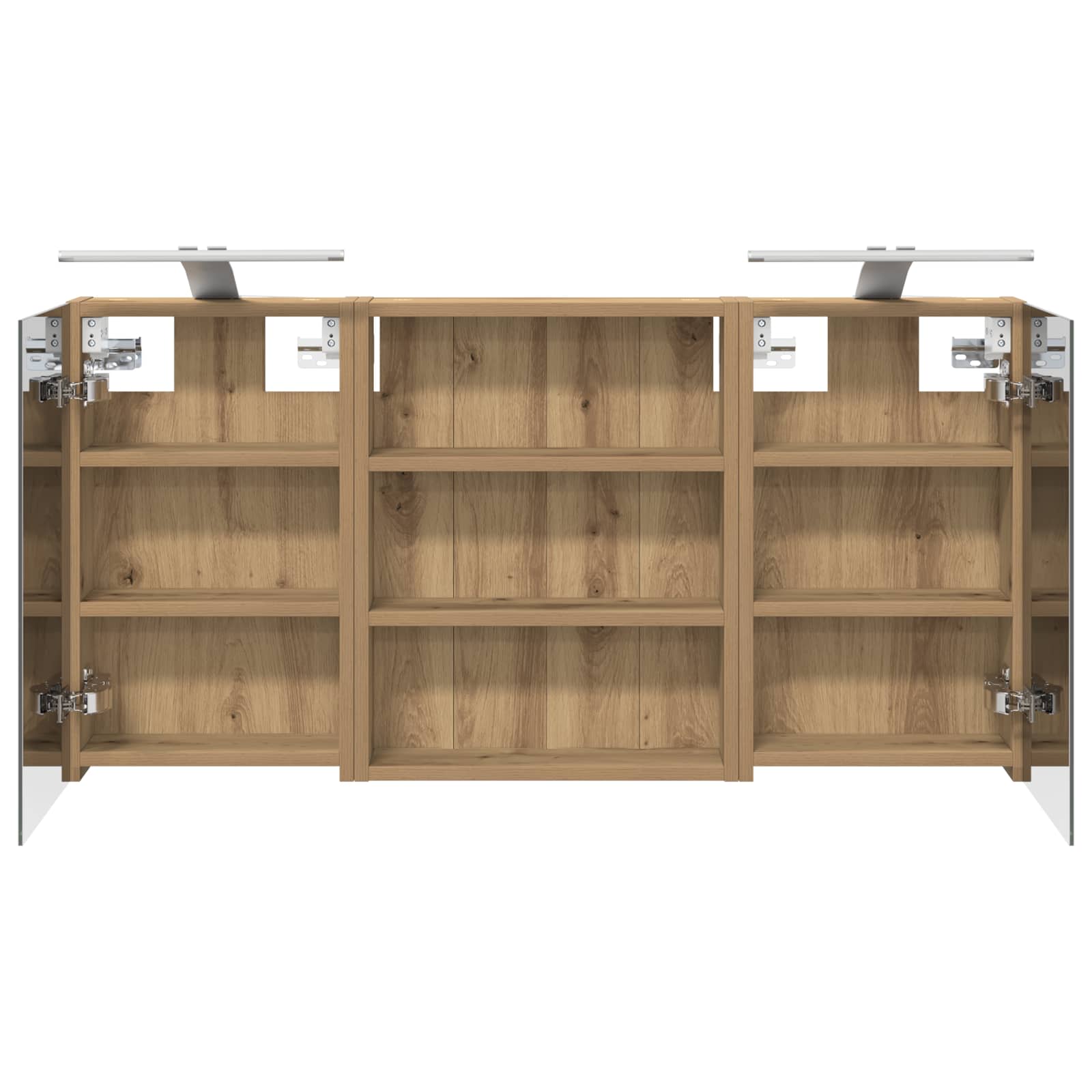 Badezimmerschrank-Set 3 pcs 80 x 10,5 x 50 cm Holzwerkstoff