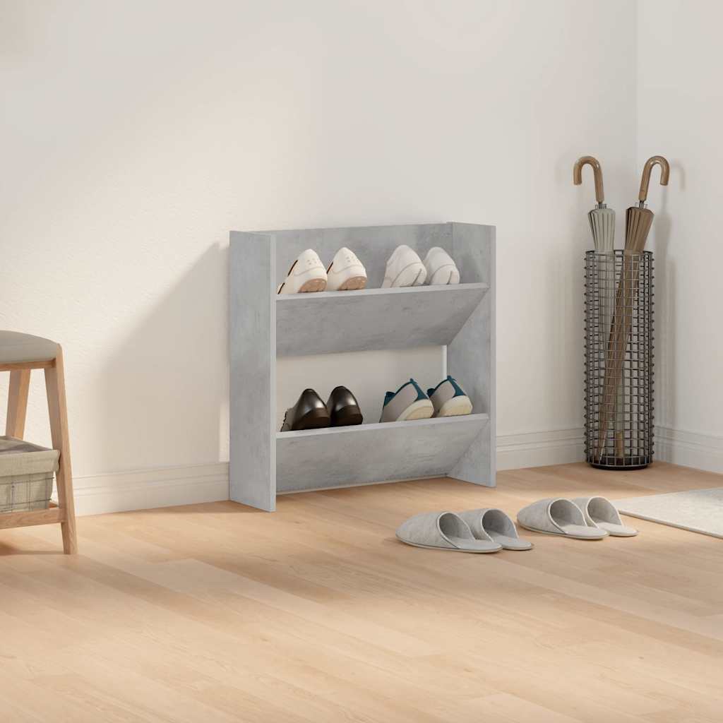 Wand-Schuhschränke 4 Stk. Weiß 60x18x60 cm Holzwerkstoff