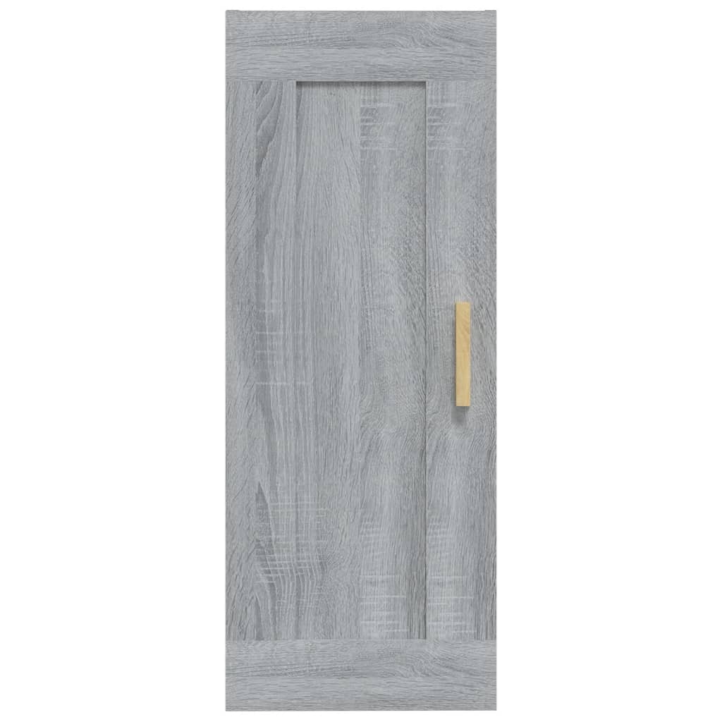 Wandschrank Weiß 35x34x90 cm Holzwerkstoff
