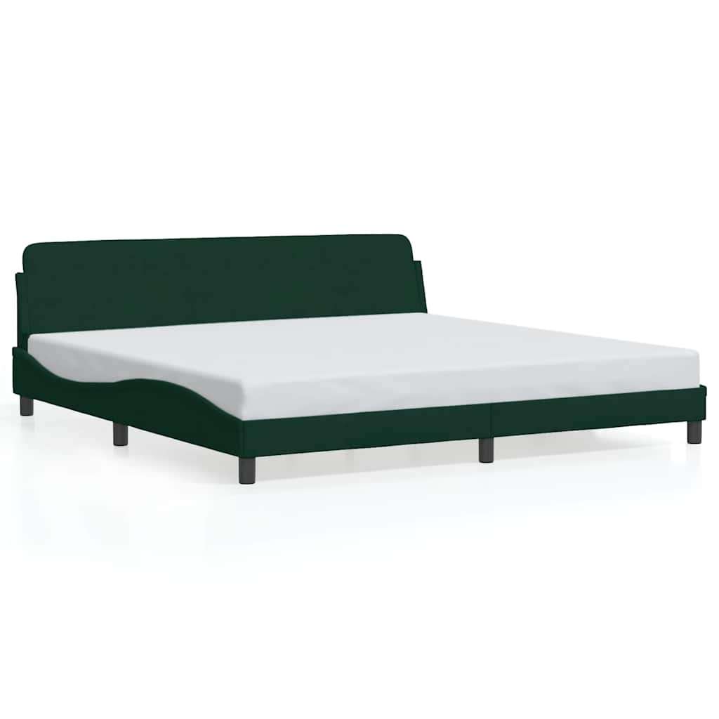 Bettgestell "Dover" Hellgrau 80x200 cm Samt