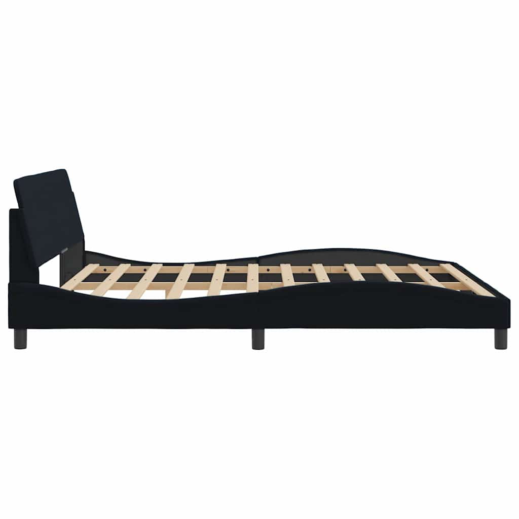 Bettgestell "Dover" Hellgrau 80x200 cm Samt