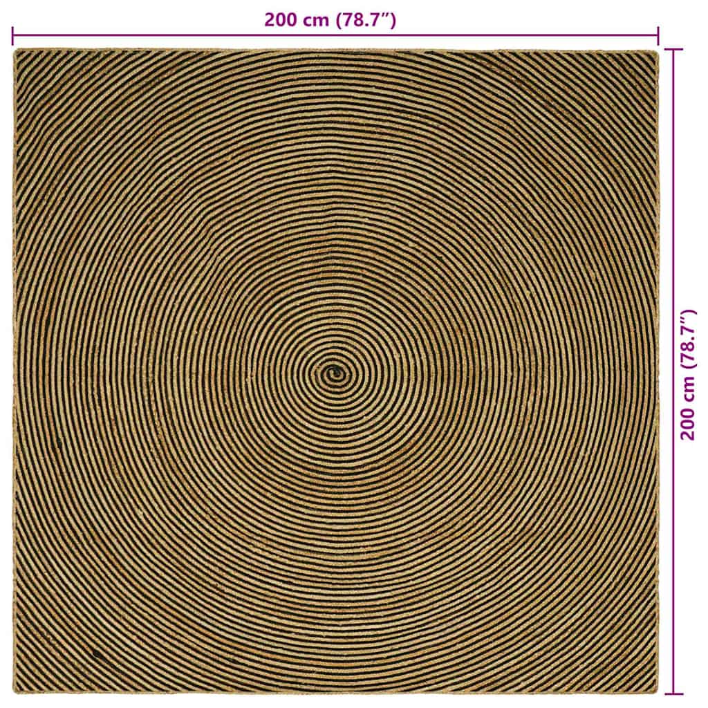 Bereichsteppiche Weiß 60 x 110 cm Jute