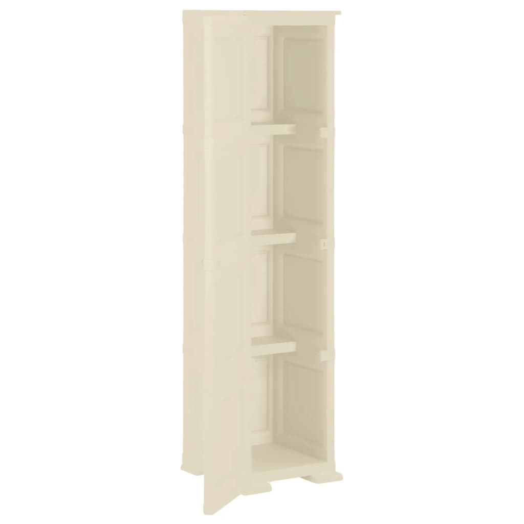 Kunststoffschrank 79x43x125 cm Holzdesign Vanilleeis