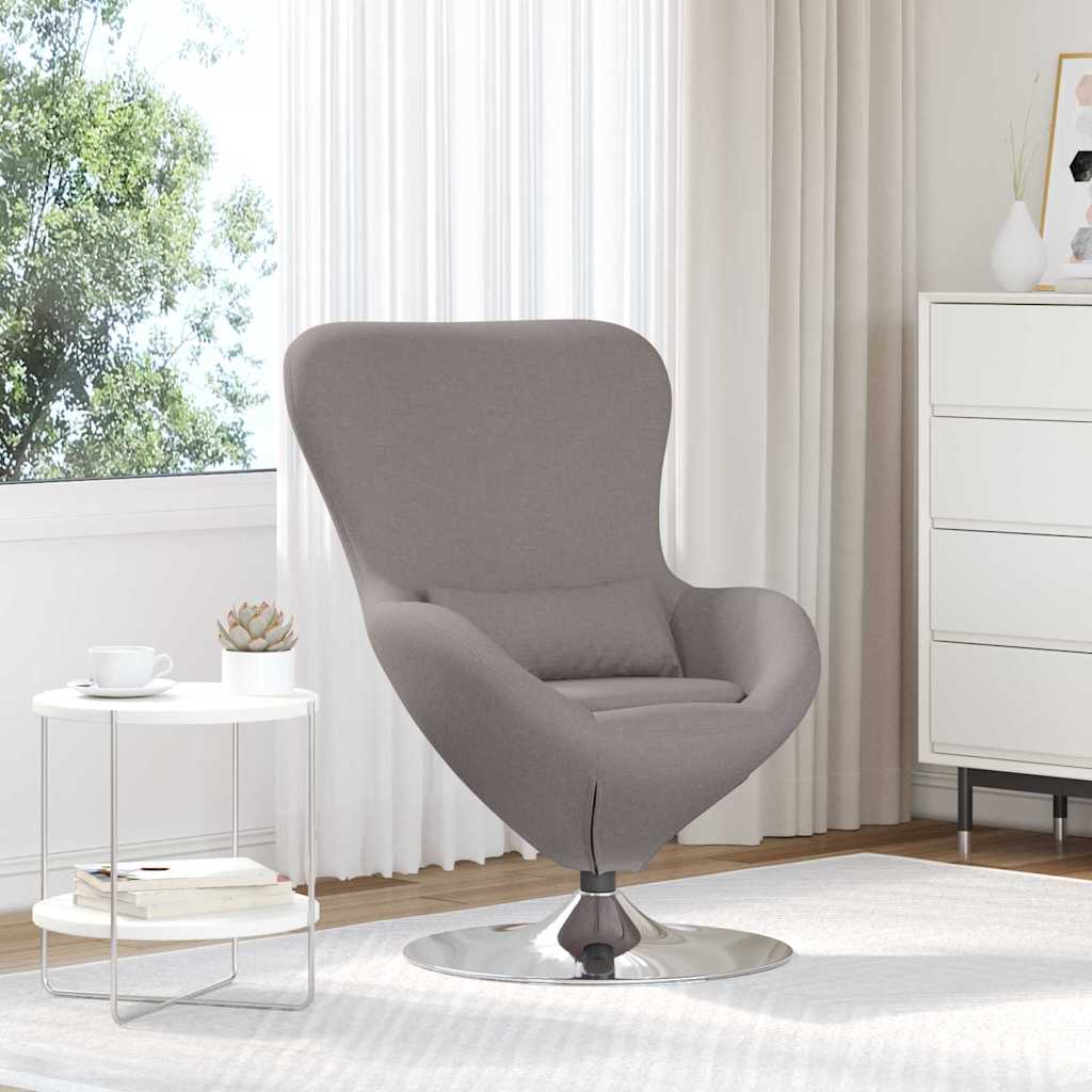 Eiersessel Hellgrau 63 x 73 x 90 cm Stoff