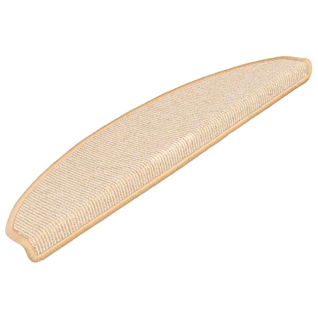 Stufenmatten 15 Stk. 56x17x3 cm Grau Halbrund