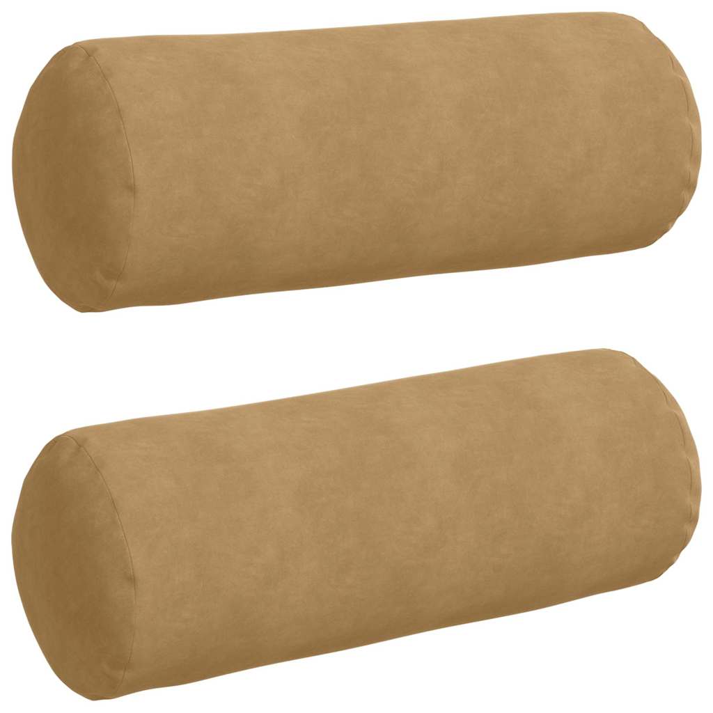 Bolsterkissen 2 Stück Blau Ø 15 x 40 cm Cordstoff