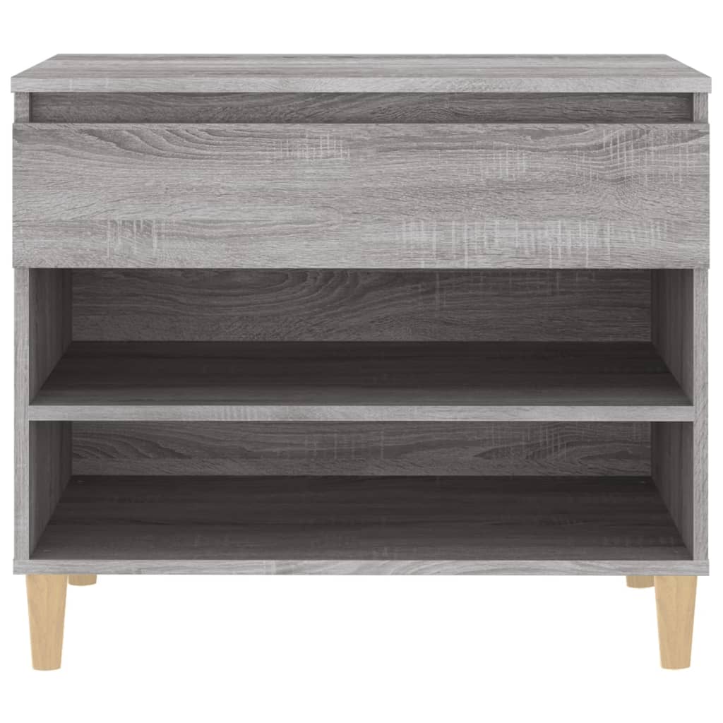 Schuhregal Weiß 70x36x60 cm Holzwerkstoff