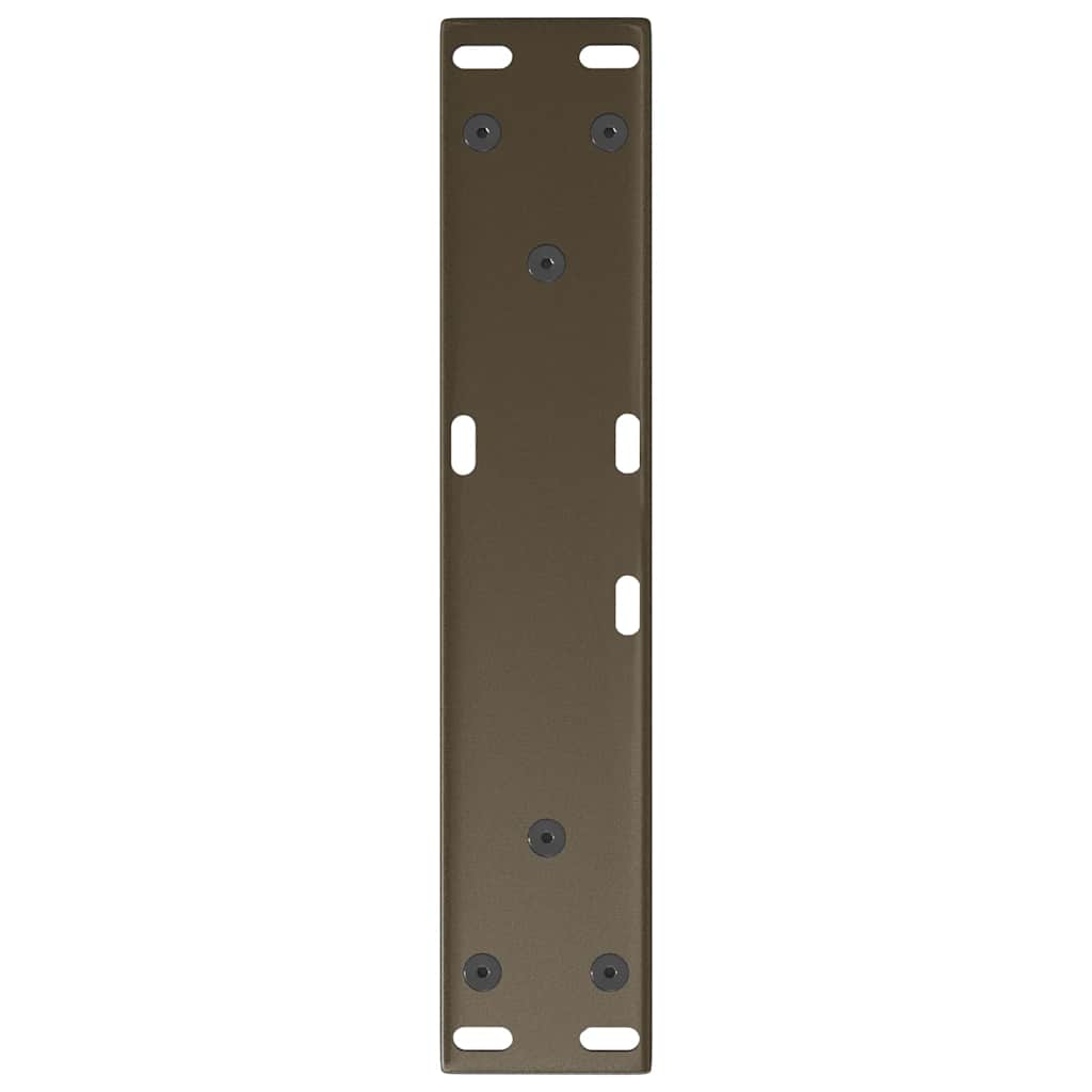 Couchtischbeine V-Form 2 Stück Schwarz 30x(30-31,3) cm Stahl