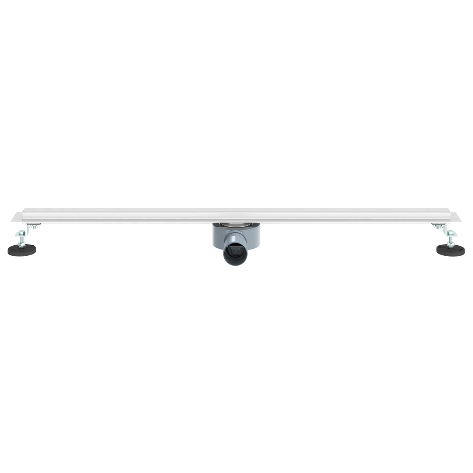 360° Duschablauf mit slim Modell Silber 50 cm Edelstahl 304