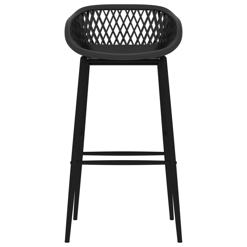 Barhocker 2 Stk. Schwarz