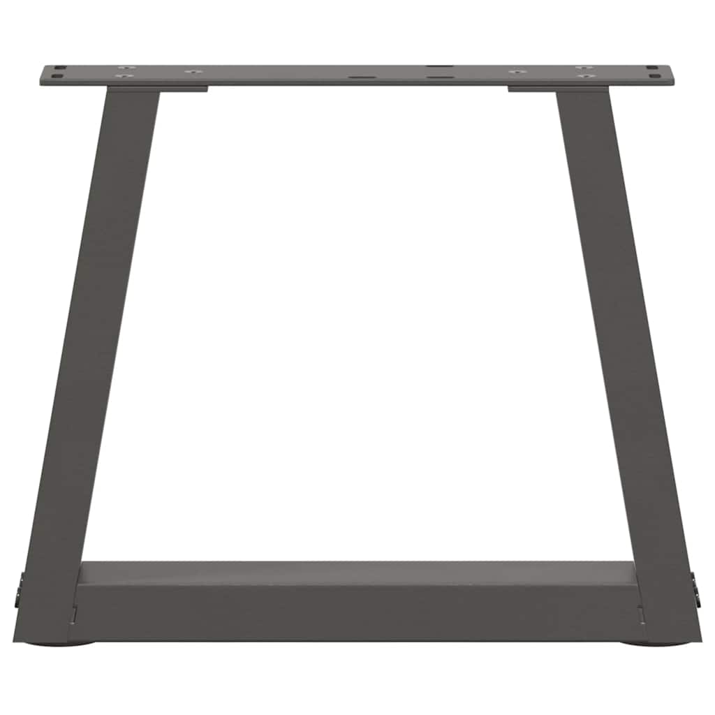 Couchtischbeine V-Form 2 Stück Schwarz 30x(30-31,3) cm Stahl