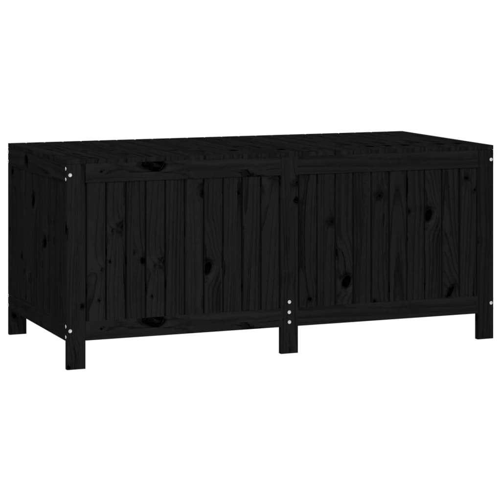 Gartentruhe Grau 76x42,5x54 cm Massivholz Kiefer
