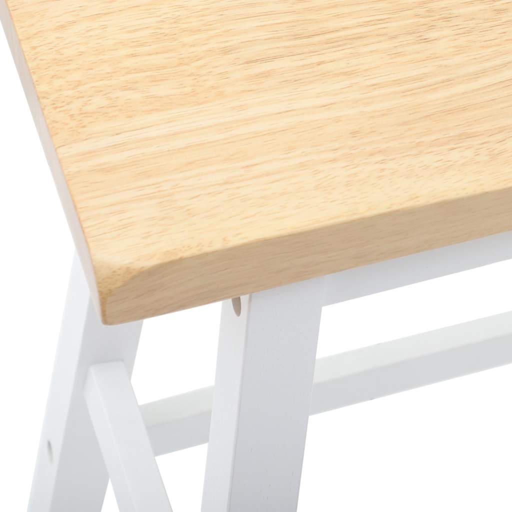 Barhocker 2 Stk. Massivholz