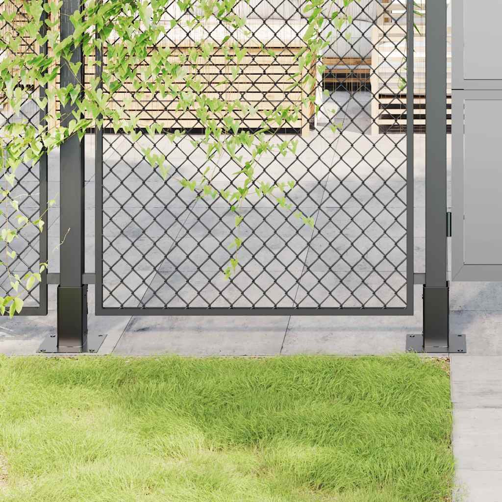 Pfostenträger Quadratisch 4Stk. Silber 46x46mm Verzinkter Stahl