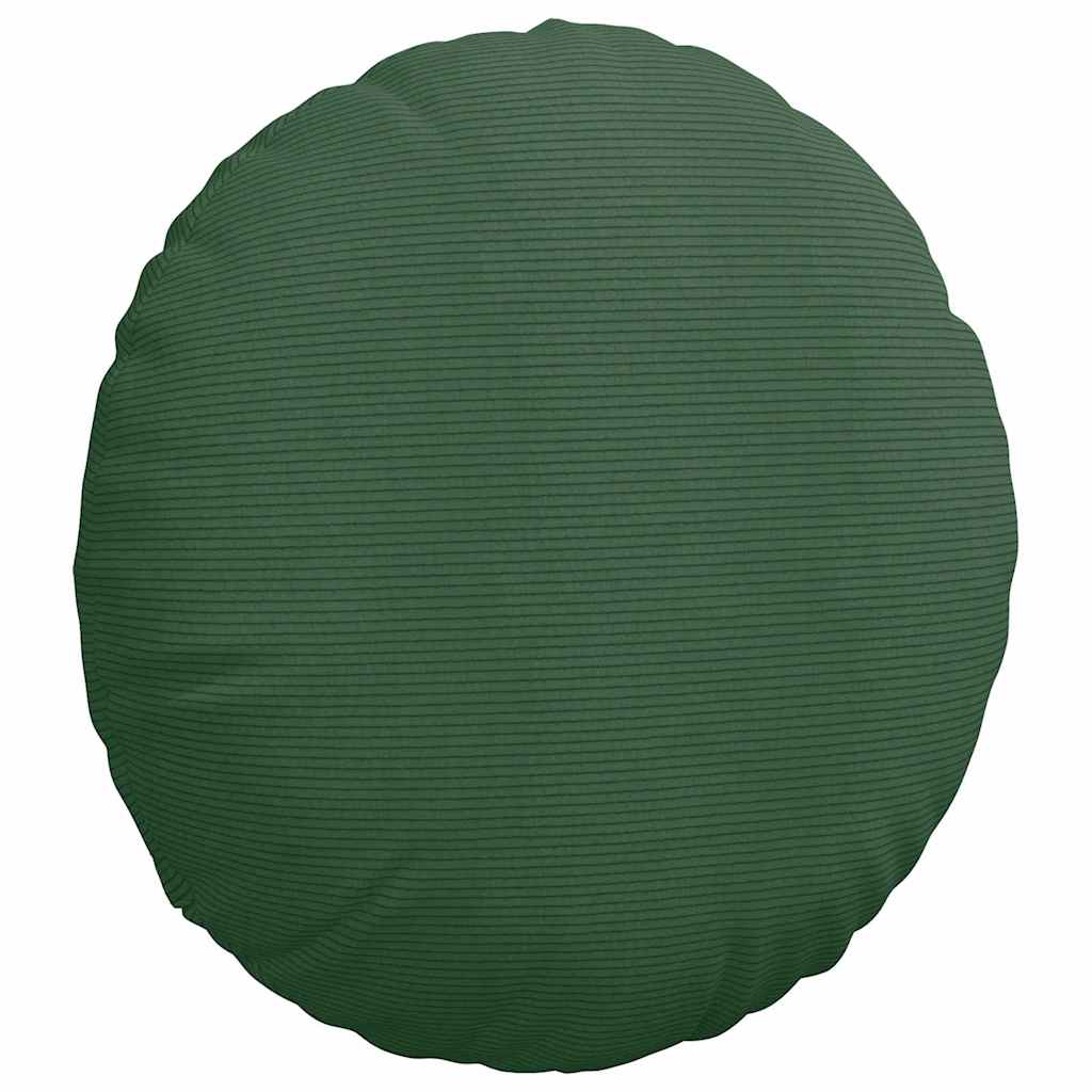 Sitzkissen 2 pcs Hellgrau Ø30 x 13 cm Cordstoff