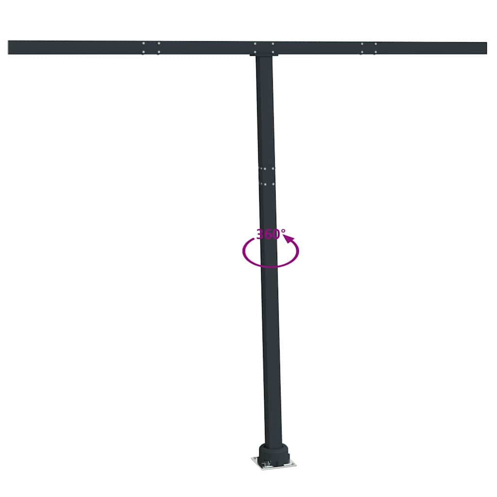 Stützen für Markisen Weiß 300x245 cm Eisen