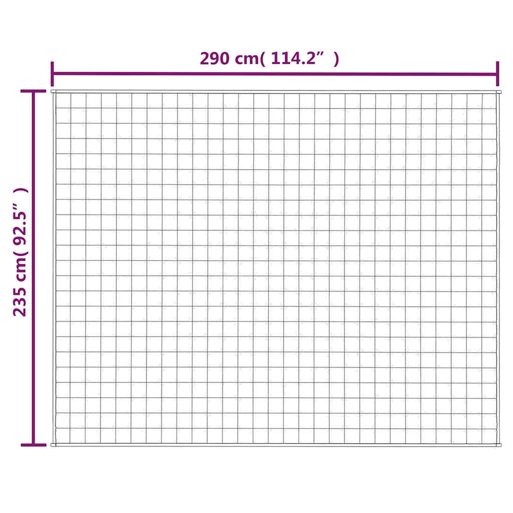 Gewichtsdecke Grau 122x183 cm 5 kg Stoff