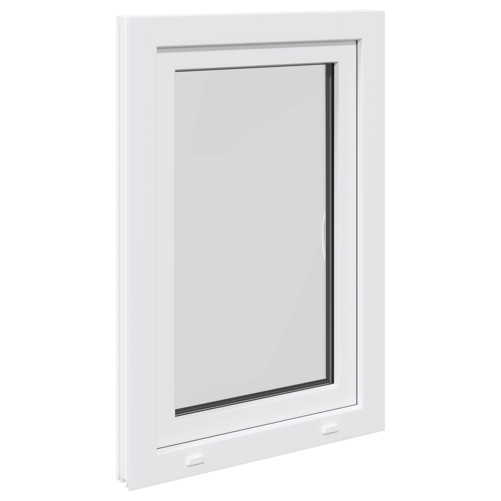 Kellerfenster RISOR 50 x 50 cm PVC und Glas Weiß