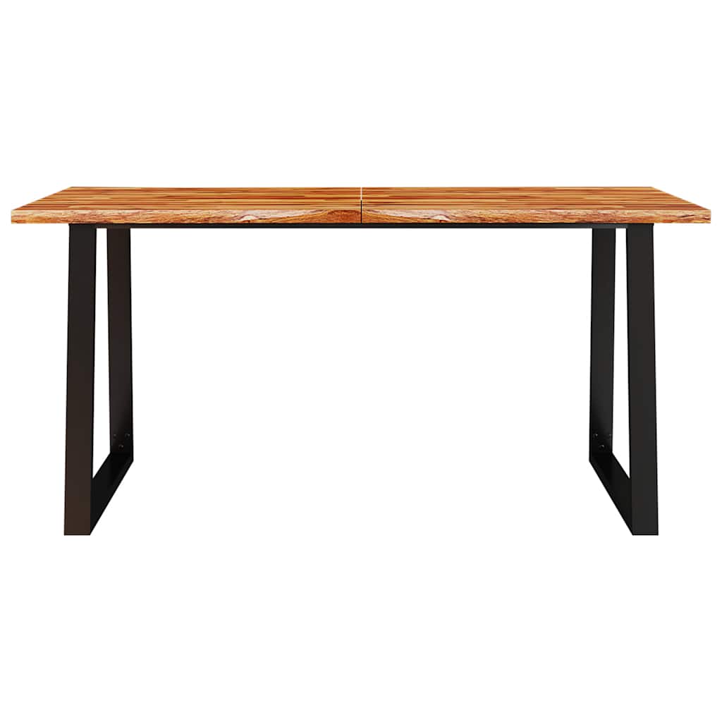 Esstisch Baumkante 140x80x75 cm Massivholz Akazie