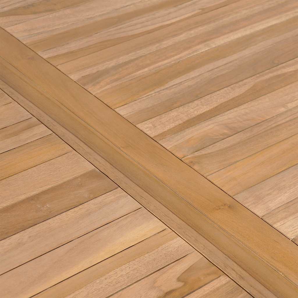 Garten-Esstisch 140x80x77 cm Massivholz Teak