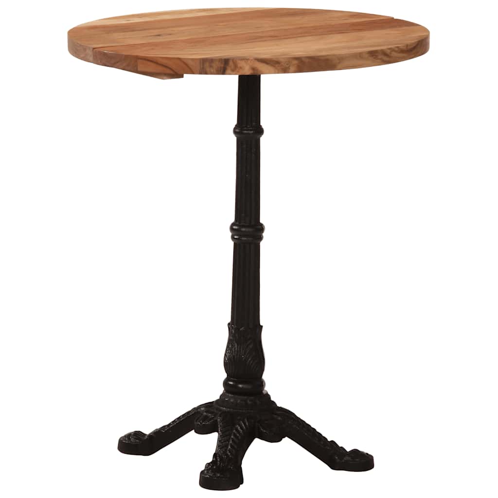 Bistrotisch 60x60x77 cm Raues Mangoholz
