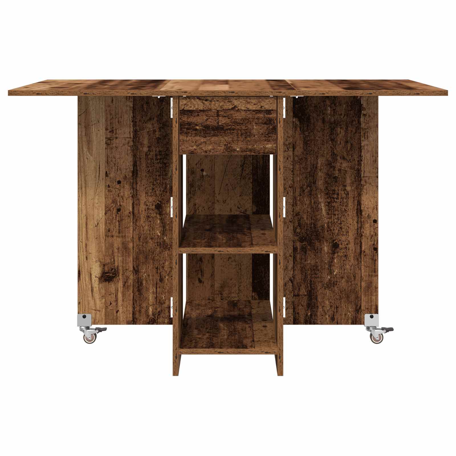 Esstisch 115 x 70 x 75 cm Holzwerkstoff Weiß Rechtwinklig