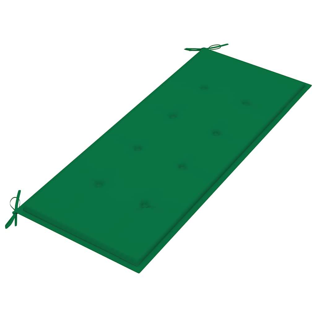 3-Sitzer-Gartenbank mit Auflage 150 cm Massivholz Eukalyptus