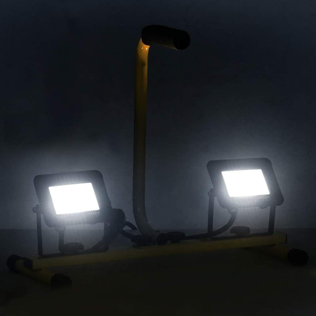 LED-Fluter mit Handgriff 2x10 W Warmweiß