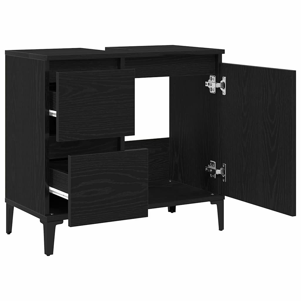 Badschrank Weiß 65x33x60 cm Holzwerkstoff