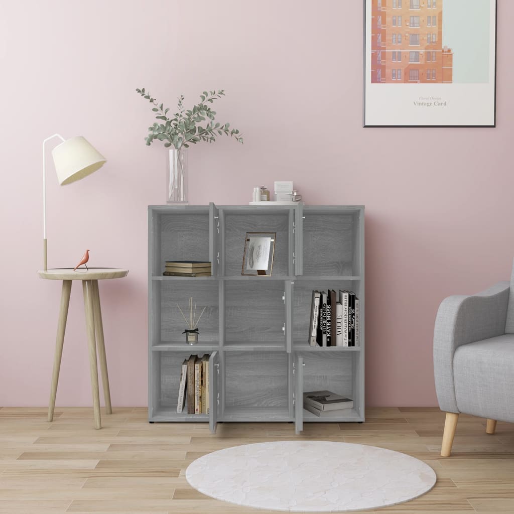 Bücherregal Weiß 90x30x90 cm Holzwerkstoff