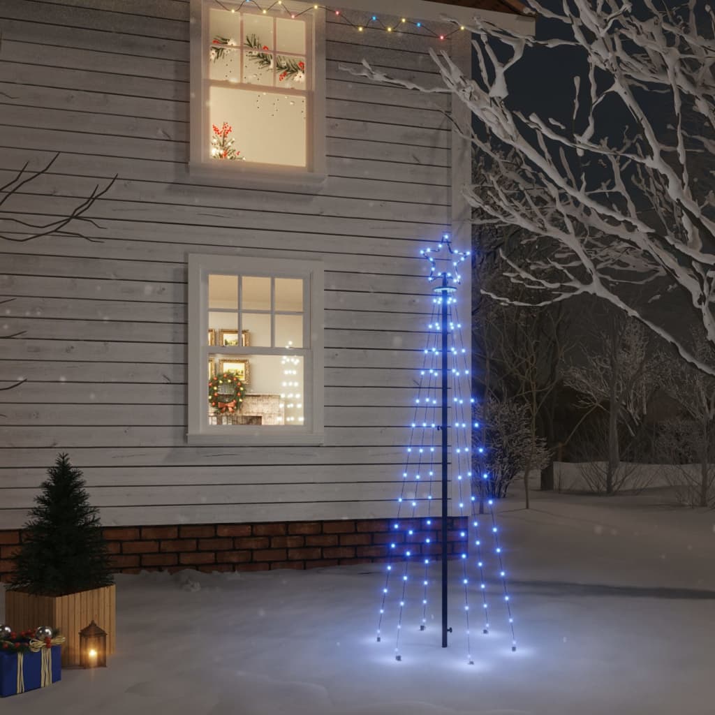 LED-Weihnachtsbaum mit Erdnägeln Mehrfarbig 310 LEDs 300 cm