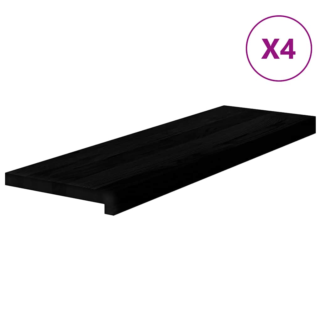 Treppenstufen 4 Stk. Unbehandelt 70x25x2 cm Massivholz Eiche